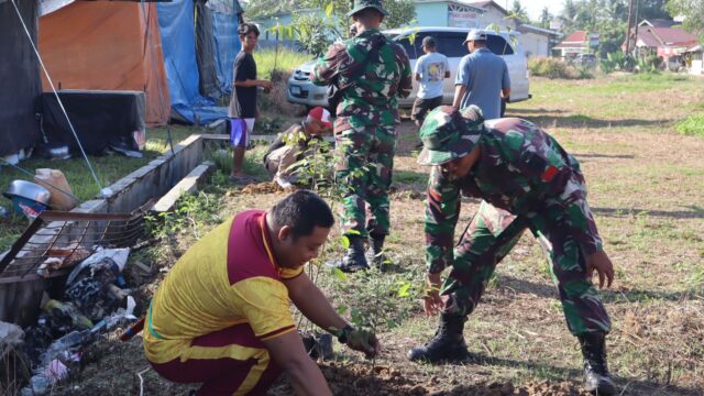 Kodim 1019/Katingan Ajak Masyarakat TSG Perkuat Gerakan Hijau Lewat Penanaman Pohon