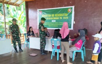 Antusias Warga Tinggi, Program KB Kesehatan Kodim 1019/Katingan Sukses Digelar di Samba Danum