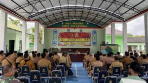 Kepala Desa se-Katingan Ikuti Sosialisasi Koperasi Desa Merah Putih di Kodim 1019