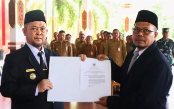 Subagio Resmi Jabat Pj Direktur Pdam Kasongan, Pemkab Katingan Dorong Pembenahan Pelayanan
